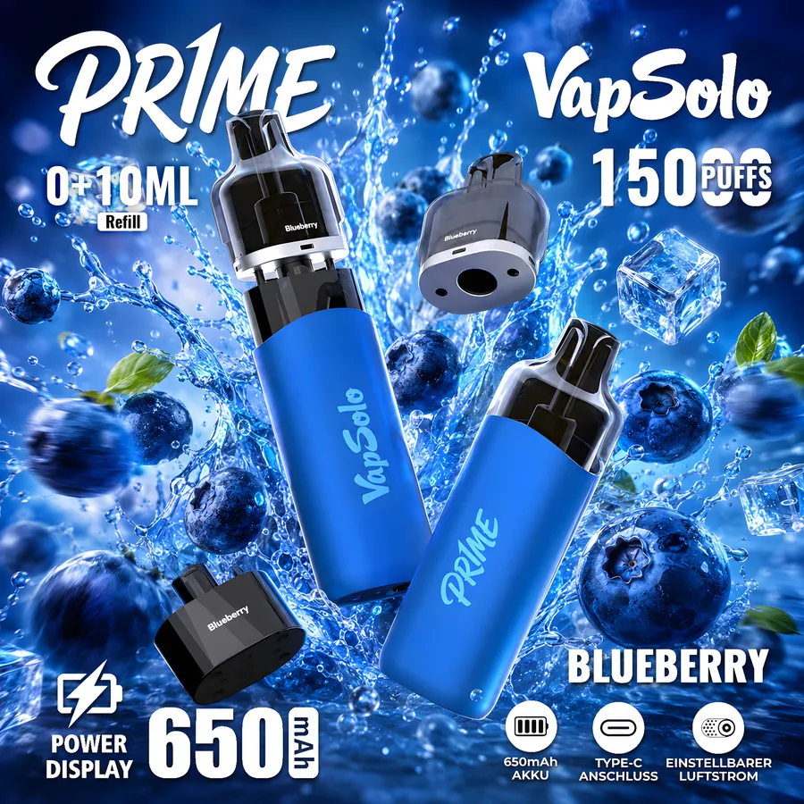 vapsoloprime Pr1me 15K Pod – Blaubeere